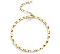 Extra Large Anklets for Women Large Ankle, 14K Real Gold Stack Anklets for Women Waterproof, 10"+2" Adjustable Non Tarnish Large Ankle Bracelets for Women Big Ankles, Ankle Bracelets Set Vacation