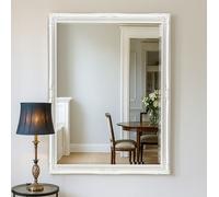 Extra Large Antique White Ornate Wall Mirror Agenzia 14 White XL