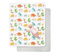 Extra Large Baby Play Mat for Floor 150x180 cm,Thick Playmats for Babies Kids Toddler,Soft Non-Slip Mat for Crawling & Playing,Machine Washable Portable Playpen Mat Pad for Tummy Time,Cartoon Dinosaur