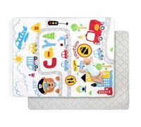 Extra Large Baby Play Mat for Floor 150x180 cm,Thick Playmats for Babies Kids Toddler,Soft Non-Slip Mat for Crawling & Playing,Machine Washable Portable Playpen Mat Pad for Tummy Time,City Car