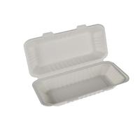 Extra Large Bagasse Fish & Chips Boxes - x 50 or x 250| Biodegradable, Compostable, Eco-Friendly Takeaway Food Containers | 100% Sugarcane Fibre, Greaseproof & Microwave Safe (50)