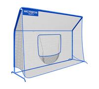 Extra Large Baseball Softball Net with Containment System, 10x7ft Practice Cage for Batting/Pitching/Fielding, Metal Frame with Elevated Base and Storage Bag for Backyard Outdoor Indoor Training