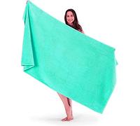 Extra Large Bath Sheet (100 x 200 cm -600 GSM) Super Jumbo Big Bath Sheet Towels Body Wrap (Teal, Cotton)