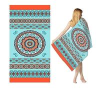 Extra Large Beach Towel 180X100CM,Microfibre Sand Free Beach Towel Fast Dry Super Absorbent Oversized Thin Lightweight Towels Travel Towels for Swimming Pool, Camping, Picnic,Yoga Gym Sports (B)