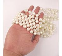 Extra Large Bead 12mm Ivory Pearl Garland String Reel 3 Yard Length
