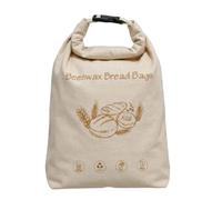 Extra Large Beeswax Bread Bag, Reusable Cotton Bees Wax Bread Bag with Buckle Closure, Portable Bread Bags to Keep Bread Fresh, Natural Beeswax Bread Bags for Homemade Bread, Loaves & Baked Goods