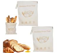 Extra Large Beeswax Bread Bags with Zip Closure,Reusable Natural Beeswax Sourdough Bread Bags for Homemade,Portable Food Storage Bags for Home Bakers to Keep Fresh, Bakery Essentials