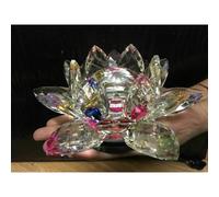 EXTRA LARGE BIG MULTI CRYSTAL LOTUS FLOWER ORNAMENT WITH GIFT BOX