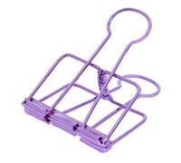 Extra Large Binder Clips 2 Inch, Big Paper Clamps Purple for Office School Supplies (15Pcs)