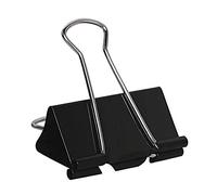 Extra Large Binder Clips 2 inch Jumbo Binder Clips 24 Pack Big Metal Paper Clamps Black (2 Inch)