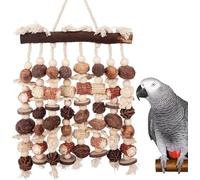 Extra Large Bird Macaw Chew Toys - Heavy Duty Foraging and Destructive Play for Large Parrots - Bird Cage Accessories - Toy for Pets Macaw, Cockatoo, African Grey (A1)
