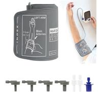 Extra Large Blood Pressure Cuff 22-52CM Adjustable BP Cuff Replacement for Blood Pressure Monitors Compatible with Universal Devices 6 Connectors for Adult Big Arms Men Women Home Use (Gray)