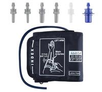 Extra Large Blood Pressure Cuff 22-52cm, Replacement Electric Blood Pressure Cuff Adjustable Adult Blood Pressure Monitor Cuff with 6 Connectors Compatible with Most BP Monitors (Extra Large-Blue)