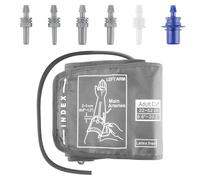 Extra Large Blood Pressure Cuff 22-52cm, Replacement Electric Blood Pressure Cuff Adjustable Adult Blood Pressure Monitor Cuff with 6 Connectors Compatible with Most BP Monitors (Extra Large-Grey)