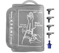 Extra Large Blood Pressure Cuff for Omrn BP Monitors, Adjustable XL Blood Pressure Monitor Cuff 22-52CM for Large Arms, Universal Replacement BP Cuff with 6 Connectors for Home Blood Pressure Machine