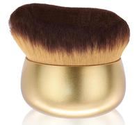 Extra Large Body Makeup Brush, Contour Face Brush, Bronzer Blend, Dry Brushing, Kabuki Brush- More Even& Pretty Application, Massager for Face, Fit The Skin Precisely (Gold)