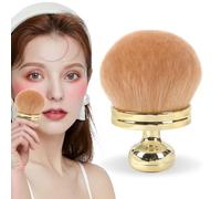 Extra Large Body Makeup Brush for Self Tanner - 3" Wide Kabuki Brush with 74mm Oval Head, Streak-Free Tanning Applicator for Lotion/Mousse/Bronzer, Travel-Friendly Makeup Tool with Pouch song(Glod-Bro