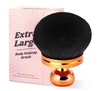 Extra Large Body Makeup Brush for Self Tanner, 74mm Large Kabuki Brushes for Body Bronzers Blend Self Tanning Applicator, Self Tanner Brush with Drawstring Bag (Black)