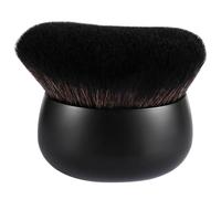 Extra Large Body Makeup Brush for Self Tanner, 75mm Leg Makeup & Bronzer Blend Kabuki Brush Ultra Soft Dense Vegan Bristles for Body Makeup, Oval Face & Back, Tattoo Cover up, Wet & Dry Use (Black)