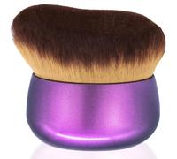 Extra Large Body Makeup Brush For Self Tanner, Leg Makeup &Bronzer Blend,75 mm Wide-headed Kabuki Brush Provides More Even &Pretty Application, Oval Face&Back Makeup Brush, Wet&Dry Use- Noble Purple