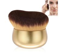 Extra Large Body Makeup Brush For Self Tanner,Leg Makeup &Bronzer Blend,75 mm Wide-headed Kabuki Brush Provides More Even& Pretty Application, Sunscreen Face&Back Makeup Brush,Wet&Dry Use-Matte (Gold)