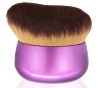 Extra Large Body Makeup Brush For Self Tanner, Leg Makeup &Bronzer Blend,75 mm Wide-headed Kabuki Brush Provides More Even &Pretty Application, Oval Face&Back Makeup Brush, Wet&Dry Use- Noble Purple