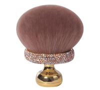 Extra Large Body Makeup Brush, Mushroom Tanning Brush With Rhinestones Loose Powder Blush Brush For Mom And Daughter