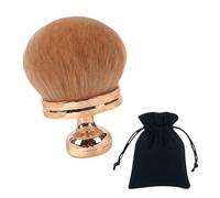 Extra Large Body Makeup Brush Self Tan Brush Tanner, Self Tan Back Applicator Foundation Brush for Bronzers Blend Tanning Applicator for Face & Leg, Oval with Drawstring Bag (Rosegold)