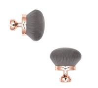 Extra Large Body Makeup Brushes, 2 PC 3.2" Wide Round Kabuki Brush - Self Tanner Applicator for Legs & Back, Bronzer Blending Brush with Drawstring Bag (Rose Gold *2 Packs)