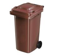 Extra Large Brown Kitchen Trash Can 100L with Wheels, Perfect for Residential & Commercial Use, Outdoor Backyard & Sidewalk - & Versatile Waste Bin