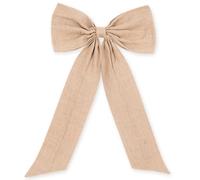 Extra Large Burlap Bow Wall Decor 24x36 Inch - Rustic Coquette Ribbon for Room, Party Backdrop, Farmhouse Accent, Hanging Girl Decor, Birthday Photo Prop, Oversized Vintage Wall Tie