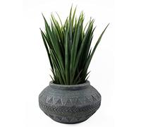 Leaf Large Composite Triangle Planter, Grey