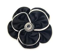 Extra Large Camellia Flower Brooches Lapel Pins Dainty Satin Fabric Brooches Big Rose Floral Brooch Elegant Hair ClipPin for Women Wedding Party Dance Dress Clothes Accessories Jewelry 75mm, 1, Metal