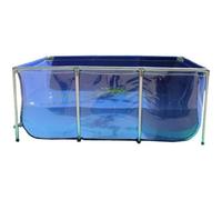Extra-Large Canvas Fish Pond, Transparent Aquarium Panel for Koi Display, Outdoor Garden Pond for Farming, Decoration, Show Fish (150x100x71cm)