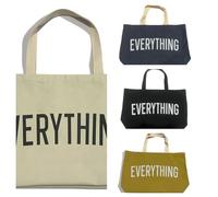 Extra Large Capacity Canvas Bag Hand-Hand Hard Shopping Bag Women's Men's Grocery Bag Beach Weekend Outing Travel Practical Moving and Gift Bag 47 * 44 * 17cm 38L (Khaki)