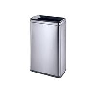 Extra Large Capacity Stainless Steel Trash Can - Perfect for Kitchen, Office, or Bathroom - Durable & Stylish Waste Bin (40L) for Home & Commercial Use