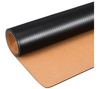 Extra Large Carbon Fiber Texture Desk Mouse Pad for Office Use | PU and Cork Build, Nonslip Grip, Spill Resistant Surface, Sl lack Finish for Professionals