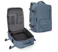 Extra Large Carry-On Backpack 47 x 33 x 20 cm, Suitable for Ryanair Hand Luggage, Unisex Travel Suitcase, Carry-on Size 30L Backpack with Multiple Compartments and Anti-Theft Bags, navy, standard size