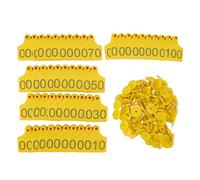 Extra Large Cattle Ear Tags, Livestock Ear Tags for Cow Management, Fadeless TPU Animal Ear Label with Typed Numbers, Frost and Reusable for Animal Husbandry, Labor