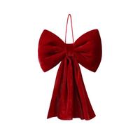 Extra Large Christmas Front Door Bow Decorations Velvet Christmas bowknot | Christmas Bow With Long Streamers Triple Layer Decor For Xmas Tree Holiday Home Porch Decorated Garland for Front