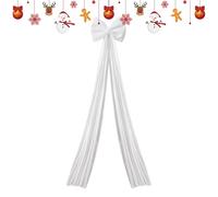 Extra Large Christmas Tree Topper Bow - 6.6 ft Festive Decorations - Huge Velvet Bows Christmas Tree Topper Decor | for Home Wall Fireplace Porch Office Party Wedding Holiday Shopping Mall