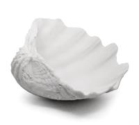 Extra Large Clam Shells Decorative Bowl-White Sea Shells Decorative Storage Bowls for Coastal Beach theme house table centerpiece decorations & Nautical decorations for coffee table-12.4"-1PC