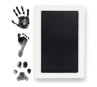 Extra Large Clean Touch Ink Pad for Baby Handprints and Footprints - Inkless Infant Hand & Foot Stamp - Safe for Babies, Doesn’t Touch Skin - Perfect Family Memory or Gift by Tiny Gifts, Black