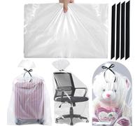 Extra Large Clear Plastic Storage Bags,4 Pieces 40x60 Inches 100x152 cm Big Giant Jumbo Huge Plastic Storage Bags for Luggage, Suitcase,Kids Bike, Comforter, Chair, Plush Toys, Furniture