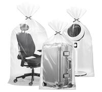 Extra Large Clear Plastic Storage Bags, 4Pcs 100×152cm Heavy Duty Storage Bag, Flat Large Plastic Bags for Clothes Luggage Suitcase Quilts Chair Bike, Big Plush Toys(40 x 60 Inch)