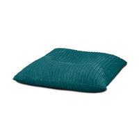Extra Large Corduroy Floor Cushion Bean Bag - Strong & Versatile Lightweight Comfortable Beanbag Seat - Adult and Teen Lounger Bedroom Living Room Seating 64(D) x64(W) x20(H) cm (Teal)