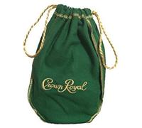 Extra Large Crown Royal Bag with Gold Drawstrings Great for Storage 13"x9"x4", Green, XL, Classic