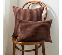 Extra Large Cushion Covers 50x50,60 x 60,70x70,80x80 Cm Super King Size Throw Pillow Cases Set of 2 ,Soft Striped Pillow Cover Decorative Pillowcases For Pillows Sofa Couch(#13,60x60 cm (Pack Of 2))