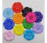 Extra Large Daisy Flower Buttons 60mm Jumbo Big Clown 16 Color Buy 2 4 Or 8 580D, Random Pick, Pack of 8