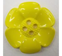 Extra Large Daisy Flower Buttons 60mm Jumbo Big Clown 16 Color Buy 2 4 Or 8 580D, Yellow, Pack of 2